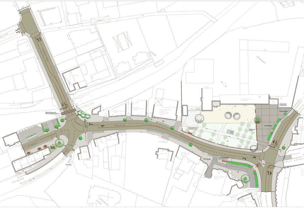 Plan der Bahnhofstrasse